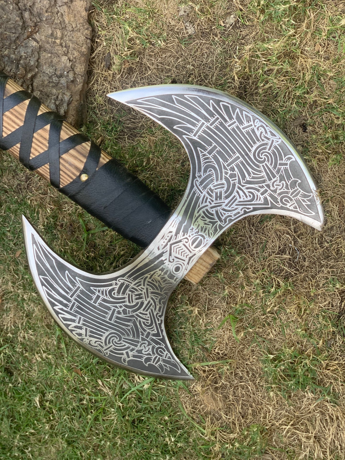 Dual head Viking Battle Axe