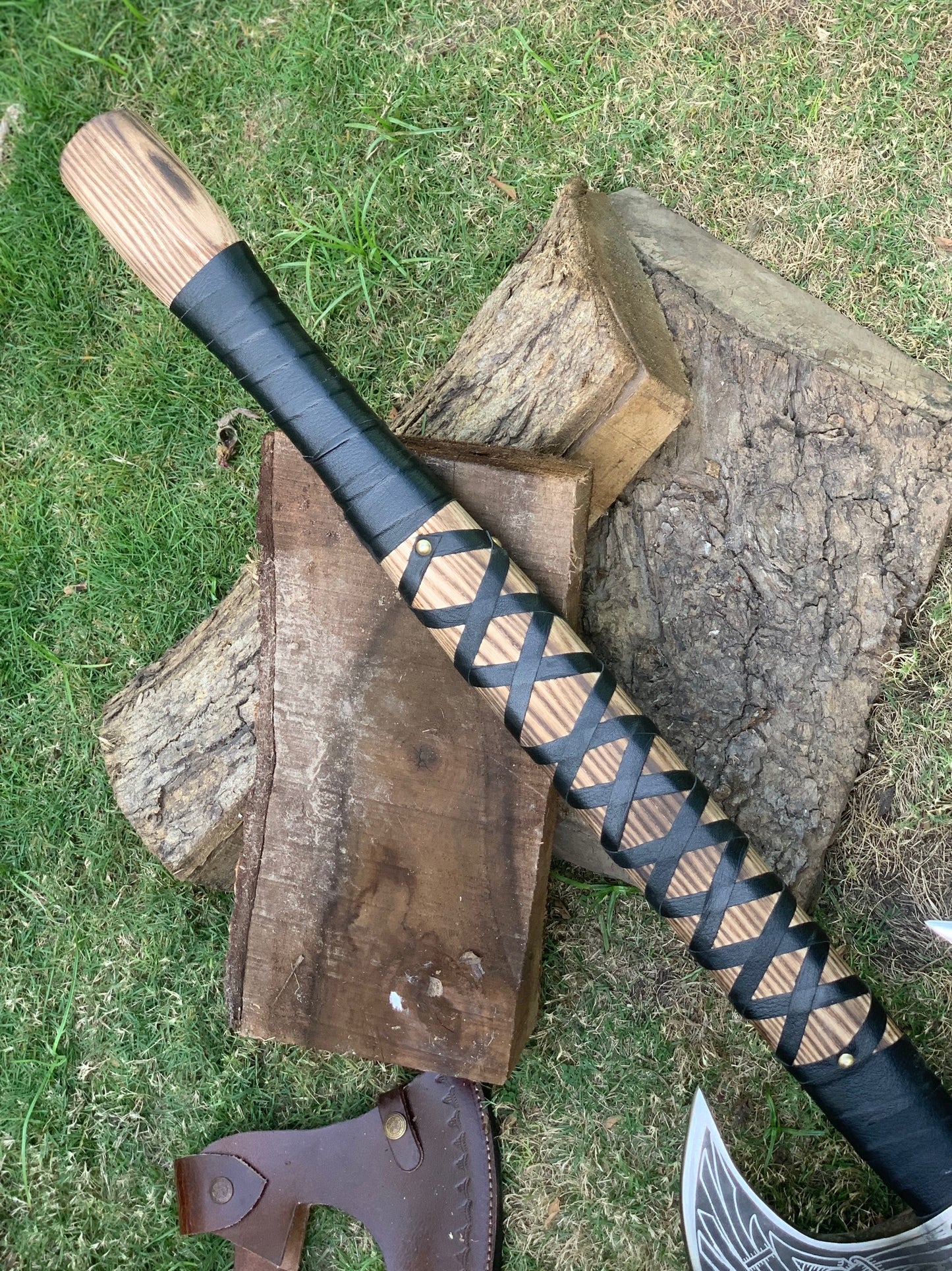 Dual head Viking Battle Axe