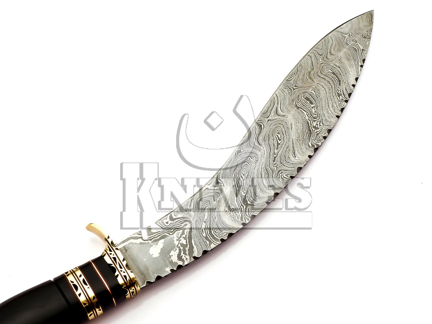 Damascus Steel Kukri knife with Black resin Handle