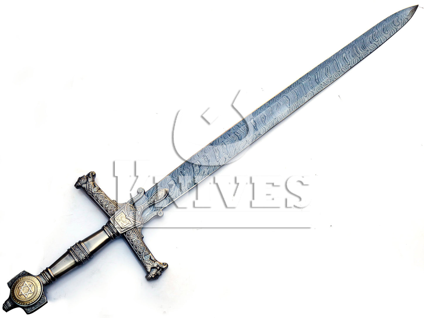 Damascus Steel Collectible Viking Sword - 42"