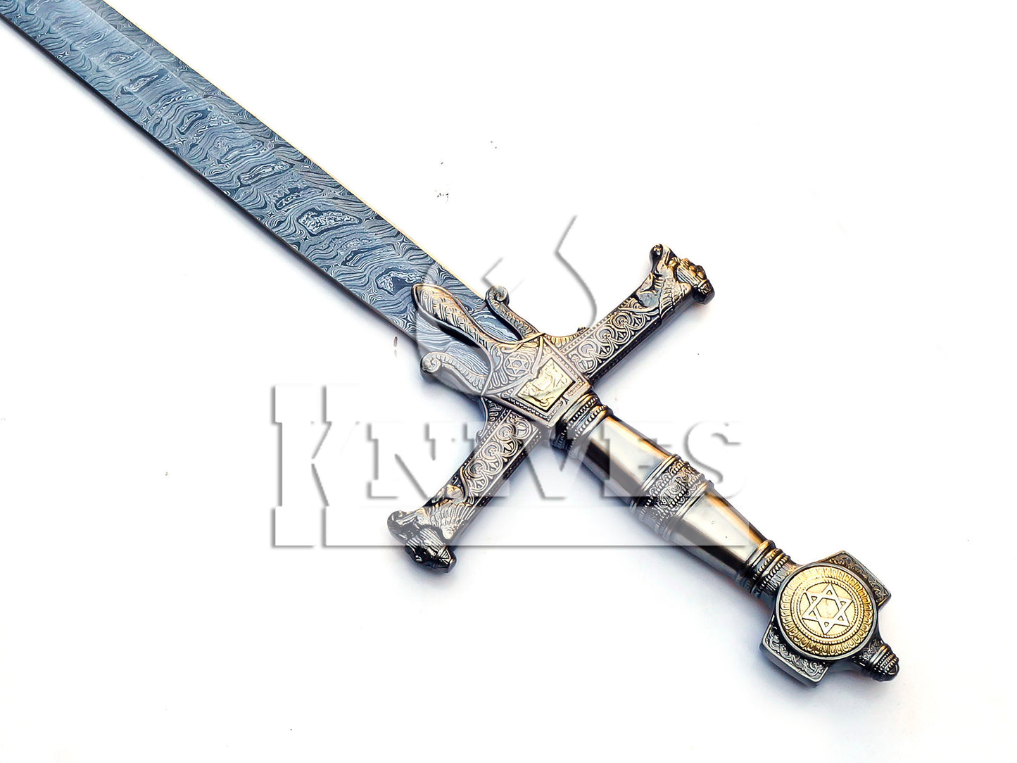 Damascus Steel Collectible Viking Sword - 42"