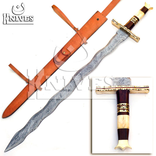 Damascus Steel Collective Viking Sword - 35"
