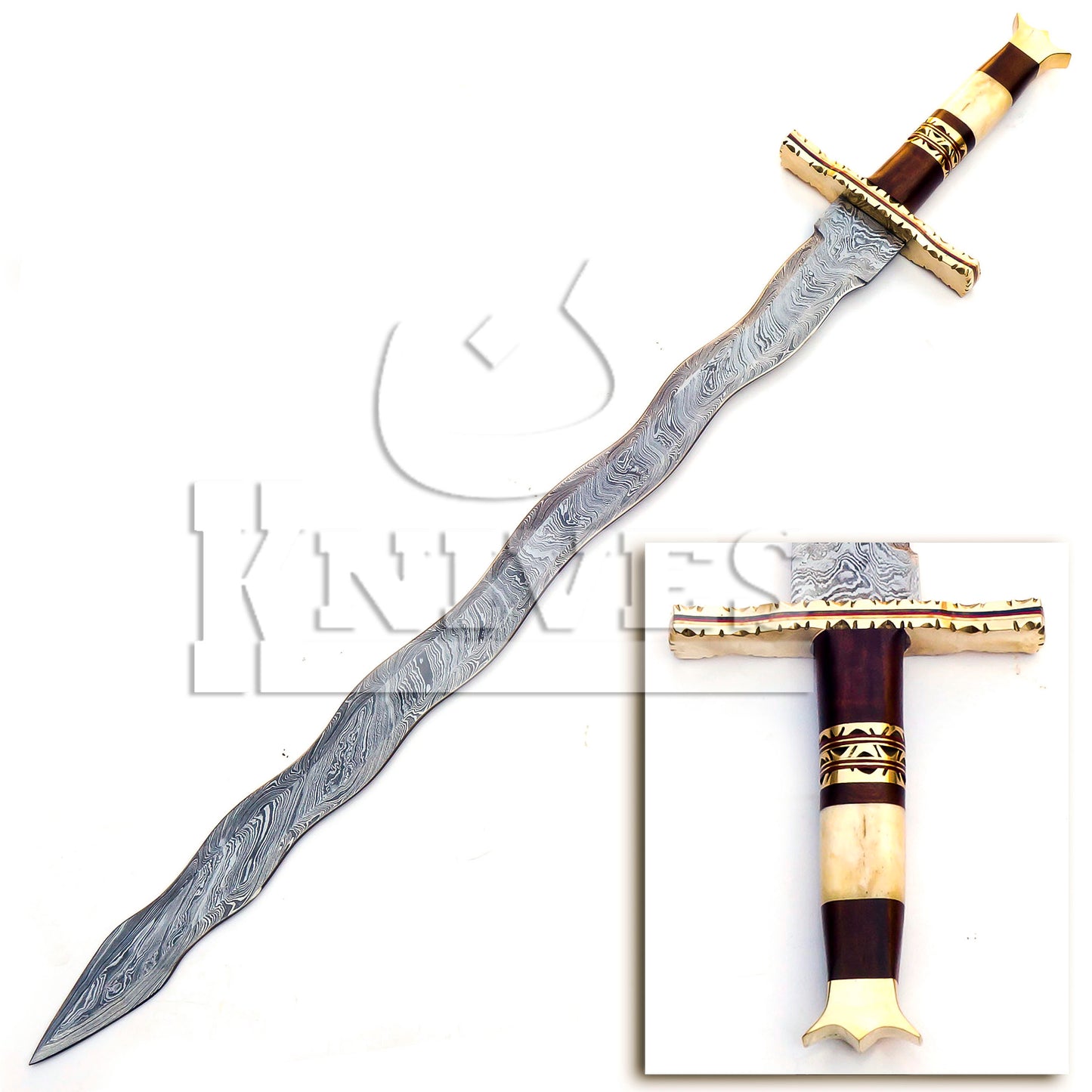 Damascus Steel Collective Viking Sword - 35"