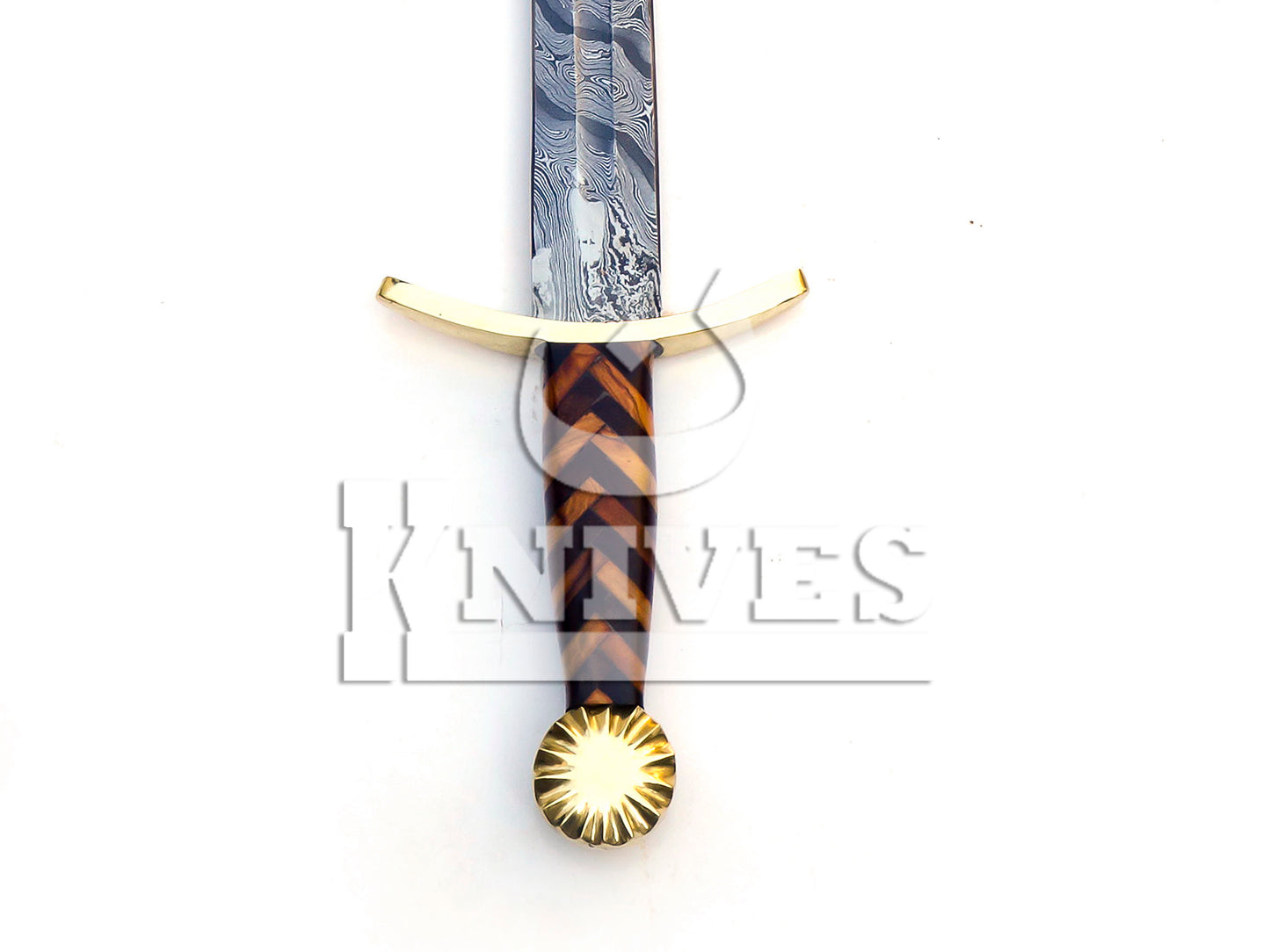 Damascus Steel Viking Sword with Pakka Wood Handle - 32"