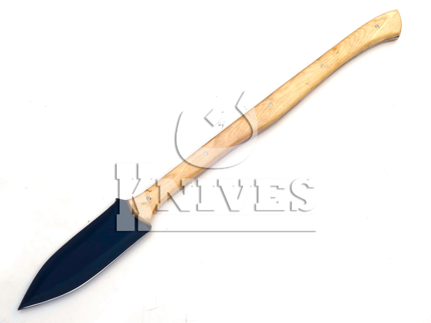 Carbon Steel Dagger with Powdered Courting Handle in Ash Wood