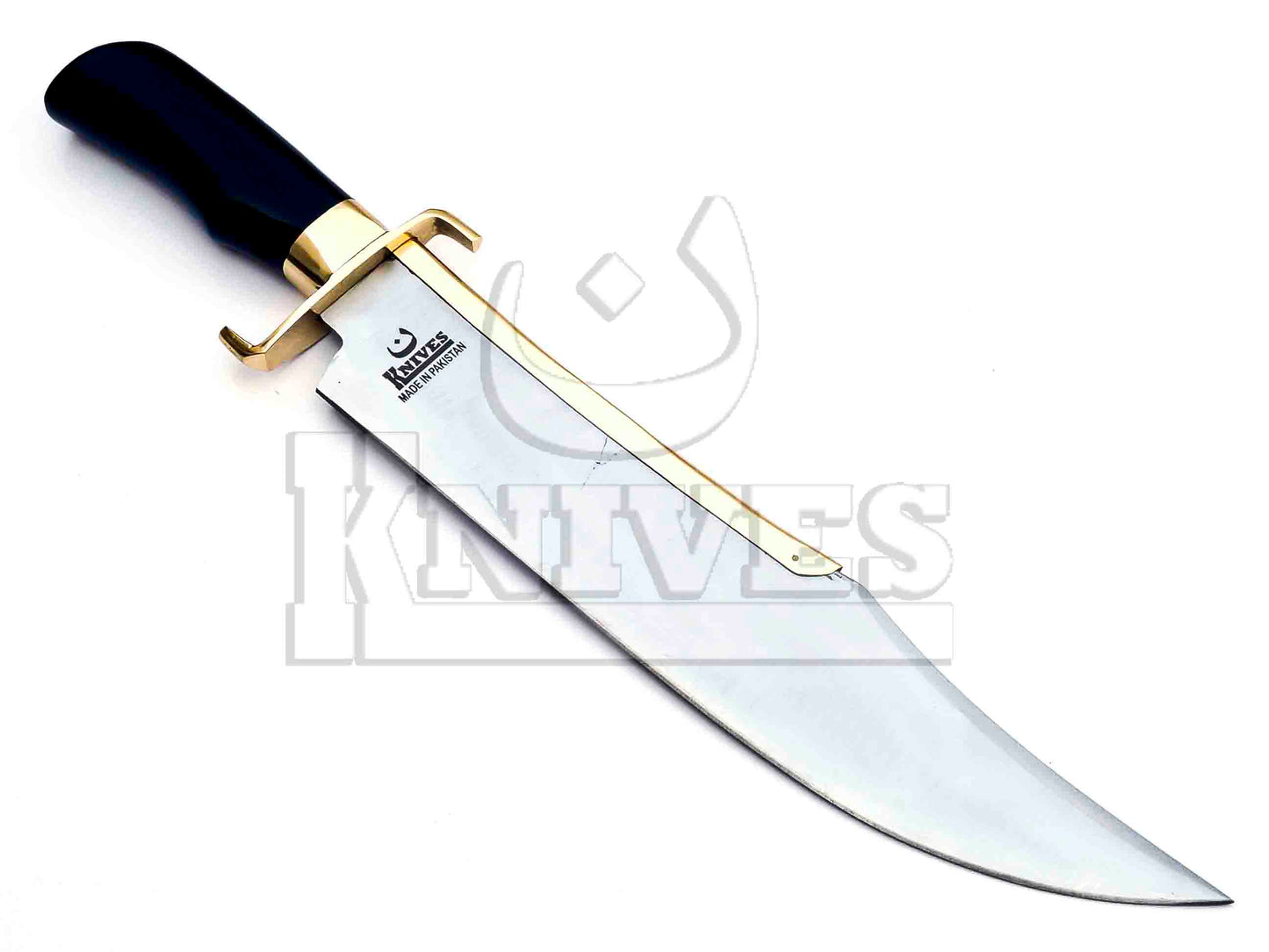 J2 Steel Bowie Knife with Bull Horn Handle