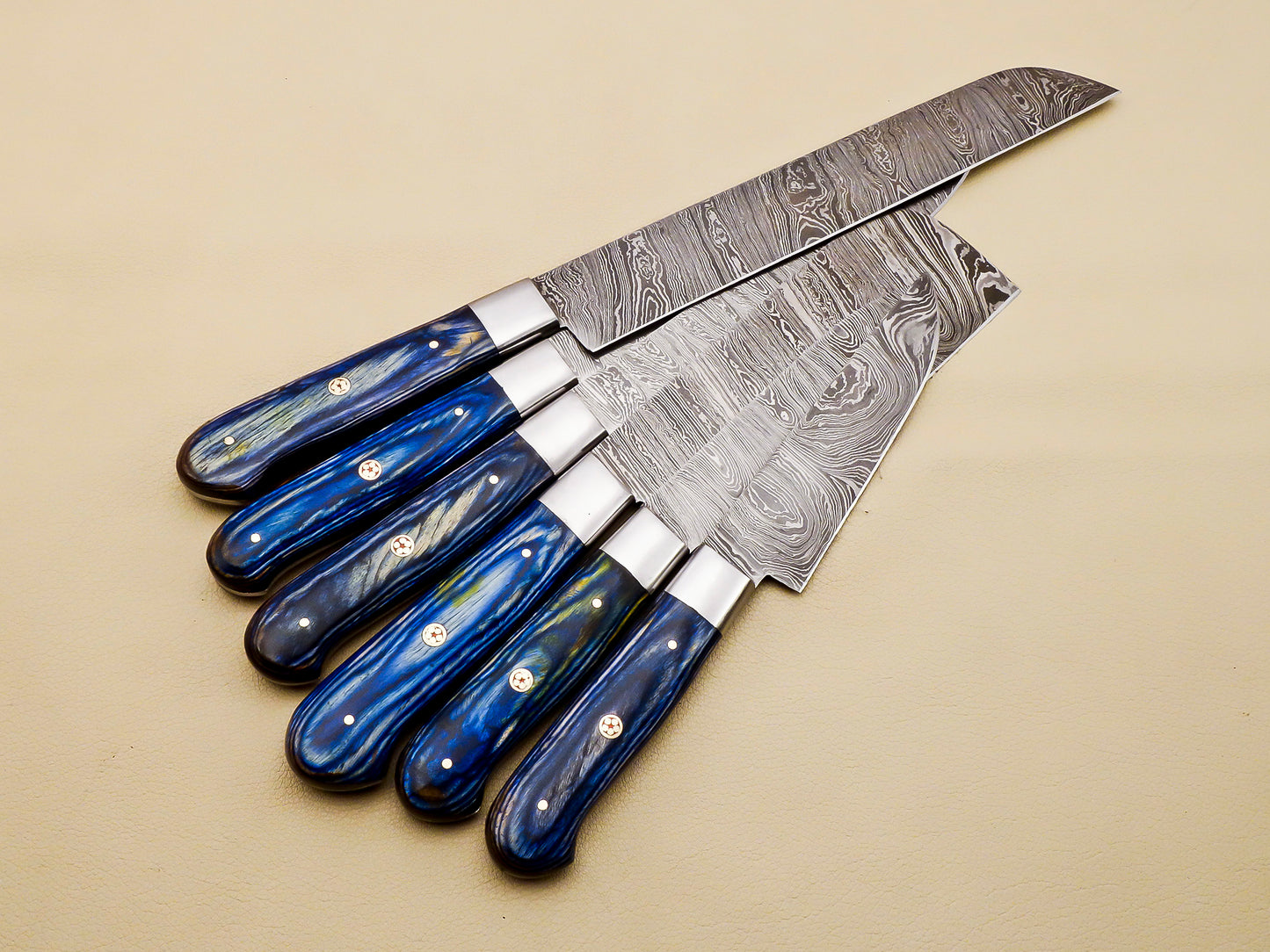 Damascus Steel Kitchen / Chef Knives set