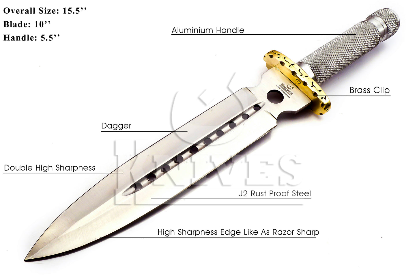 J2 Dagger with Aluminium Handle